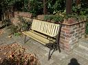 A garden bench made with our Eased Corner Pine timber