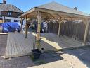 Ultimo Gazebo complete with timber decking