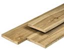 Fine sawn pressure impregnated timber plank
