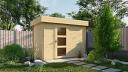 Novalie 19mm flat roof modern log cabin
