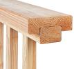 Larch balustrade capping