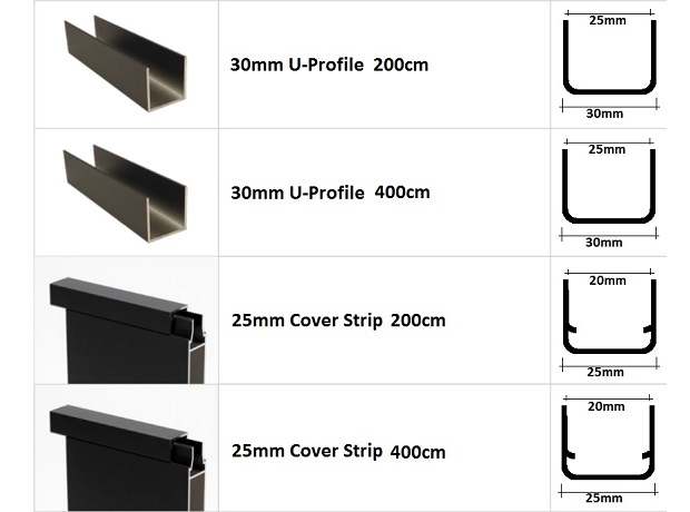 Aluminium U Profiles for Aluminium Structures