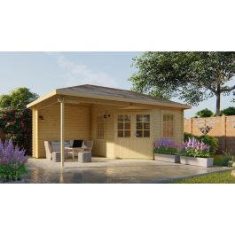 Christoffer Summerhouse with Side Porch 5.75 x 3.5m