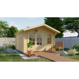 Ulrik Log Cabin 3.8x3.8m Double Glazed